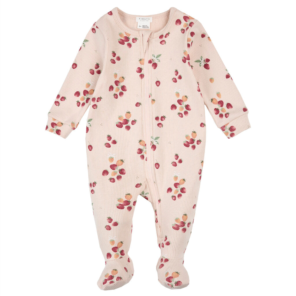 Strawberry Footie Pajamas