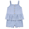 Scalloped Denim Set Baby