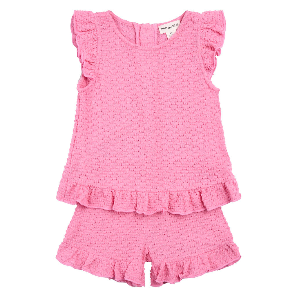 Textured Ruffle Set